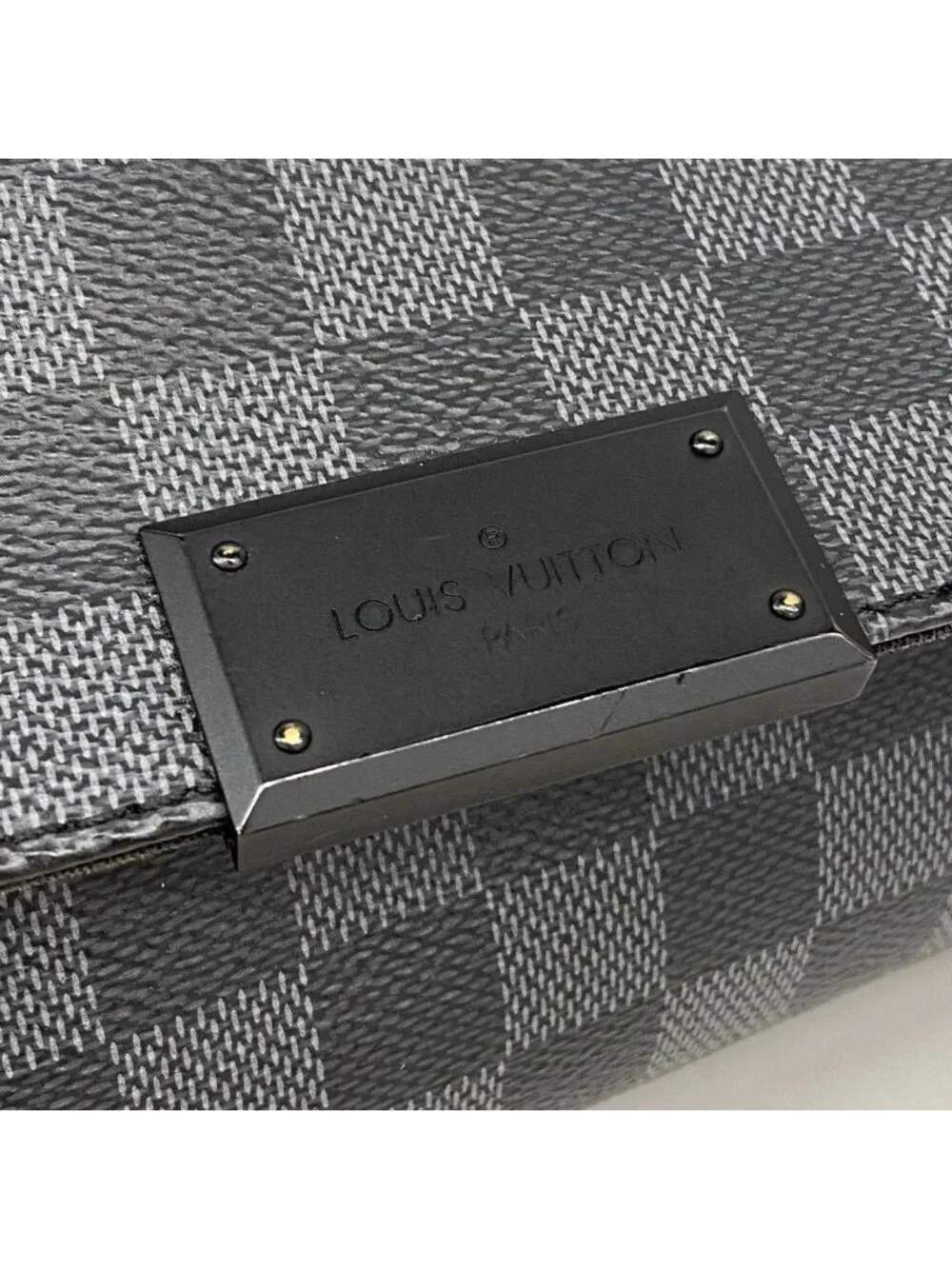 Louis Vuitton Shoulder Bag Damier Graphite District PM Black Gray